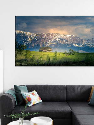 Tablou Canvas - Refugiul Tradițional la Poalele Munților, by Ovidiu Optik Photography